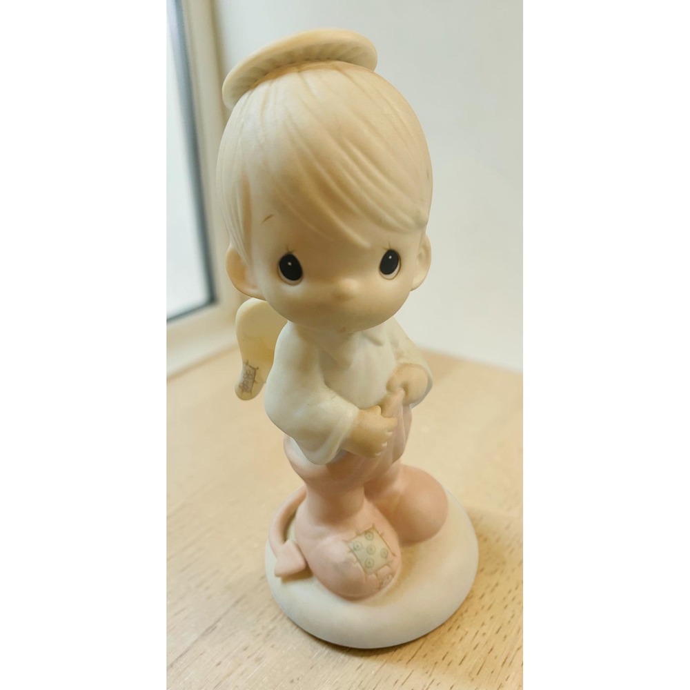 Precious Moments‎ Part Of Me Wants To Be Good Angel Devil Porcelain Collectible